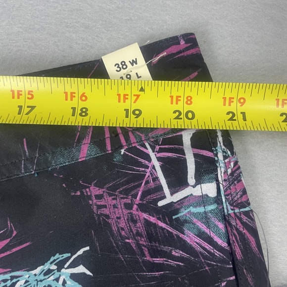 JACKS Surfboards Men's Palm Tree Print Swim Trunks Shorts Board Shorts Size 38 - Picture 14 of 16